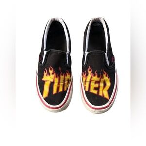 RARE Vans Slip-On Thrasher Black Sneakers Men’s Size 5